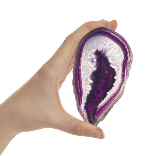 Purple Agate Slice - Crystal Nest