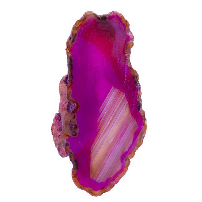 Pink Agate Slice - Crystal Nest