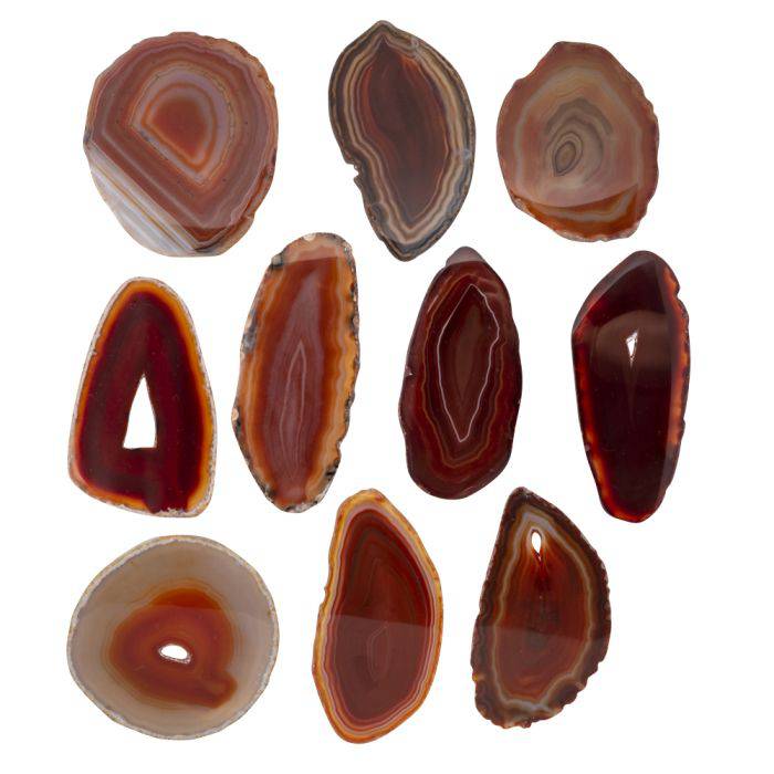 Red Agate Slice - Crystal Nest