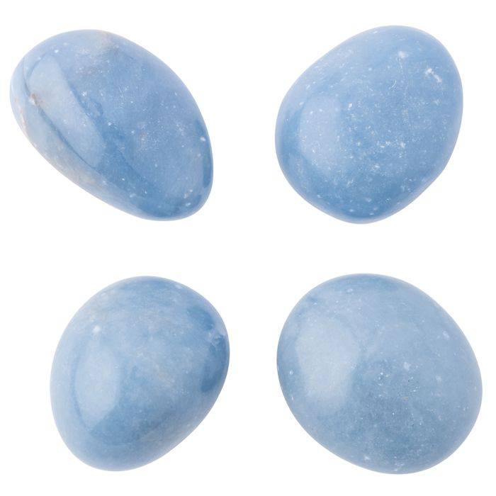 Angelite Tumblestone - Medium - Crystal Nest