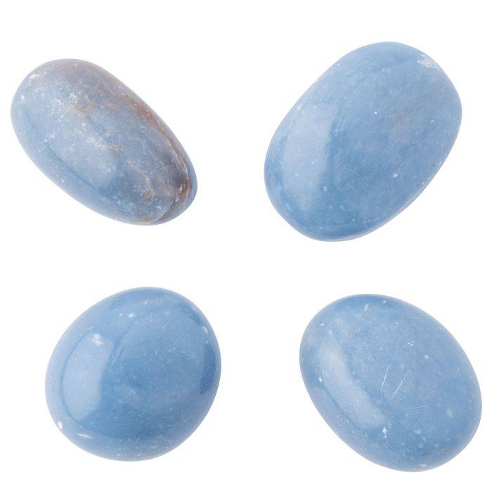 Angelite Tumblestone - Medium - Crystal Nest