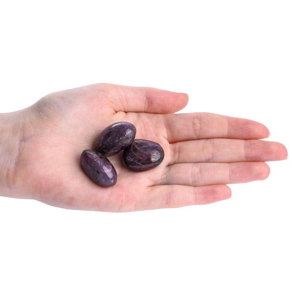 Purple Ruby Tumblestone - Medium - Crystal Nest