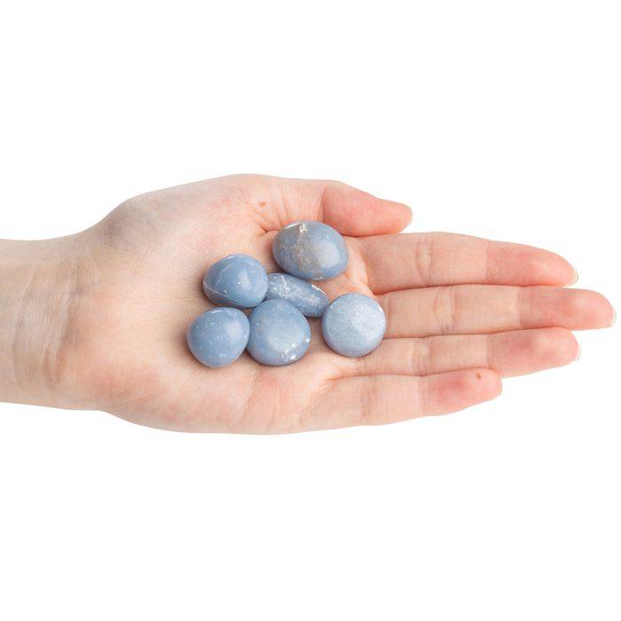 Angelite Tumblestone - Small - Crystal Nest