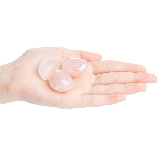 Rose Aura Quartz Tumblestone - Large - Crystal Nest