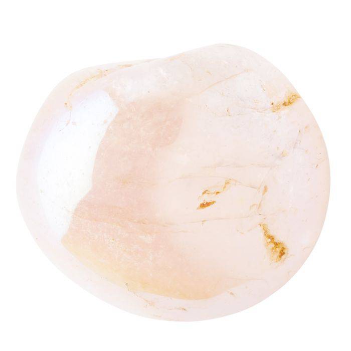Rose Aura Quartz Tumblestone - Large - Crystal Nest