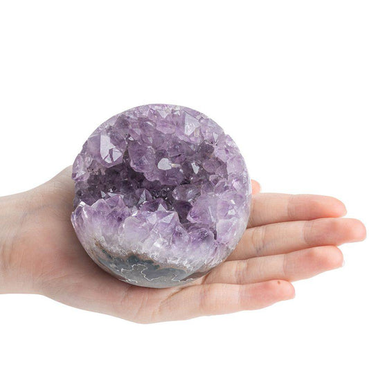 Amethyst Geode Sphere - Crystal Nest