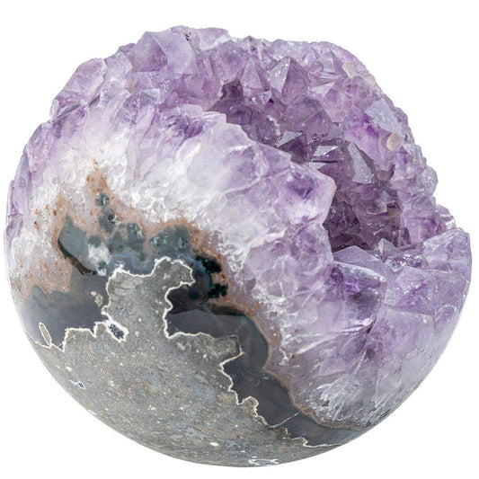Amethyst Geode Sphere - Crystal Nest