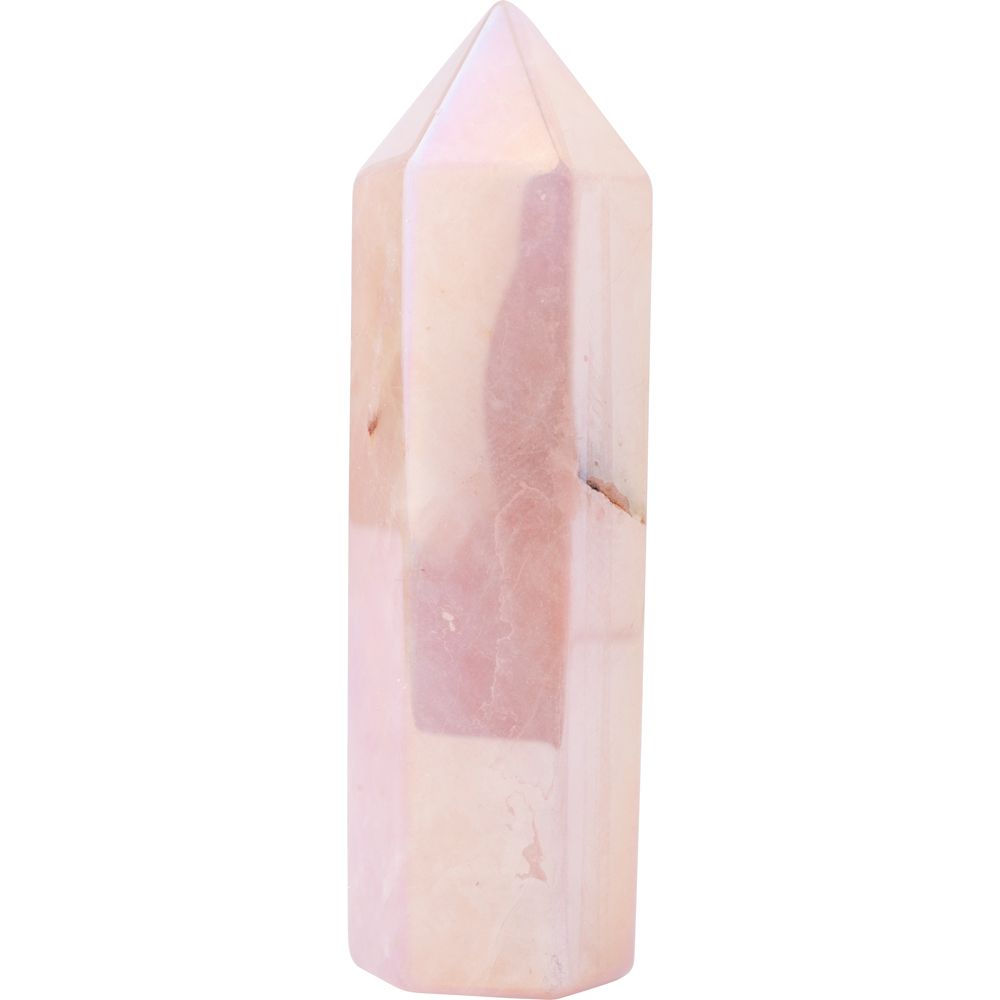Rose Aura Quartz Polished Point - Crystal Nest