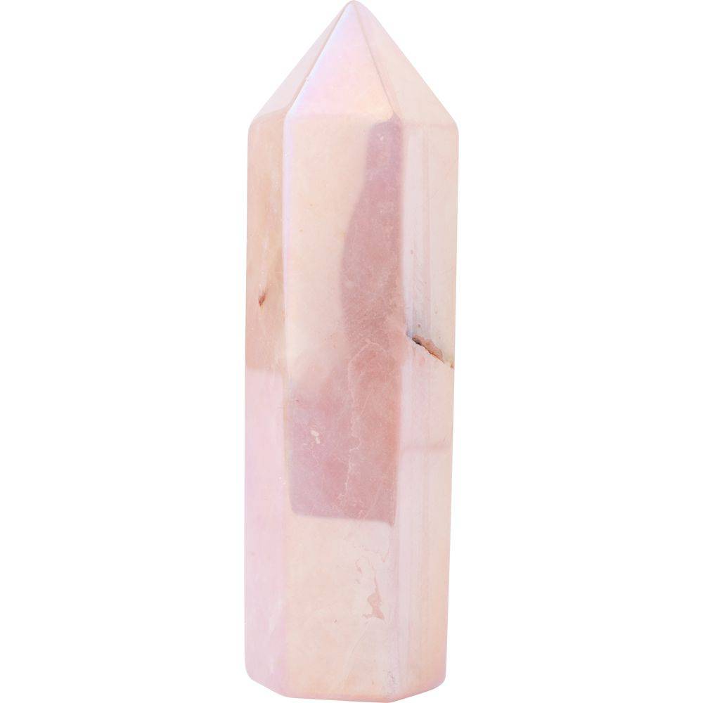 Rose Aura Quartz Polished Point - Crystal Nest