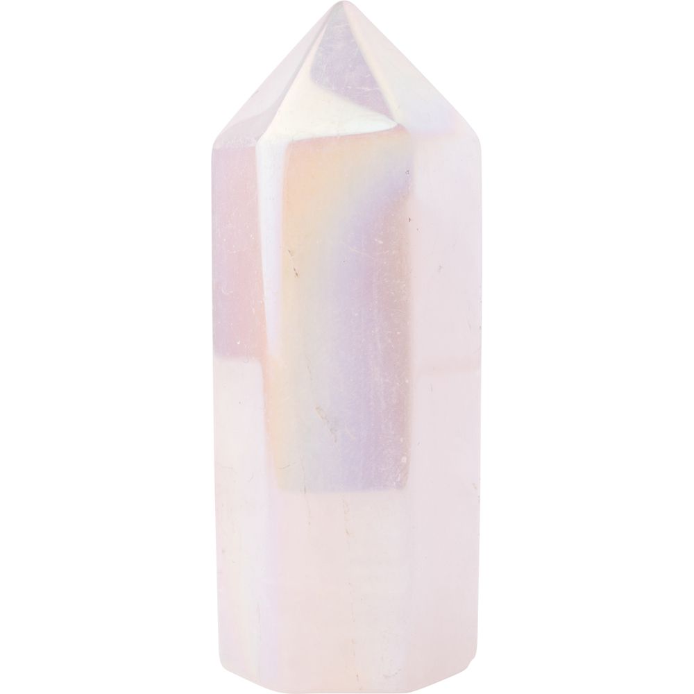 Rose Aura Quartz Polished Point - Crystal Nest