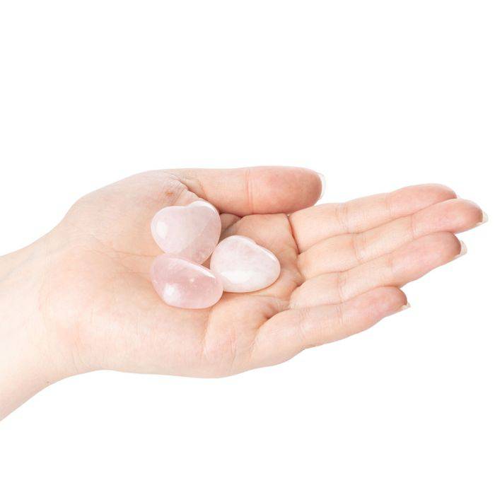 Rose Quartz Crystal Heart - Crystal Nest