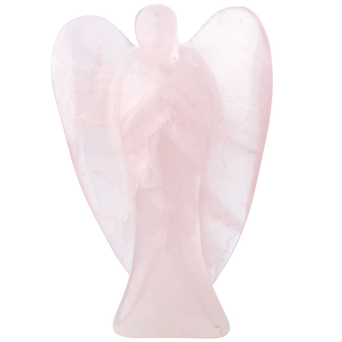 Rose Quartz Guardian Angel | Extra Large - Crystal Nest