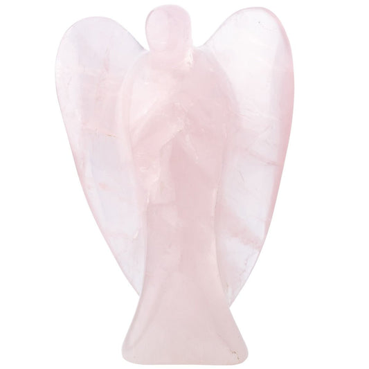 Rose Quartz Guardian Angel | Extra Large - Crystal Nest
