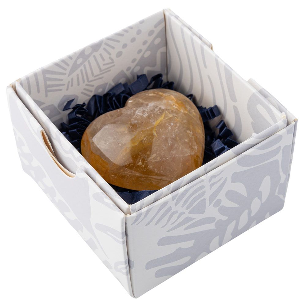 Golden Healer Hematoid Quartz Heart - Crystal Nest