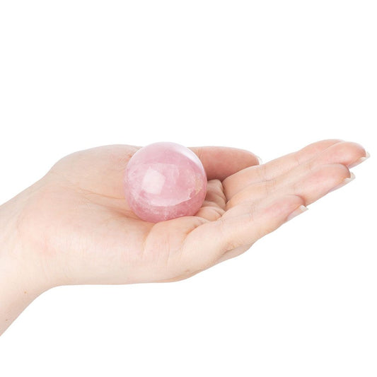 Rose Quartz Crystal Sphere - Crystal Nest