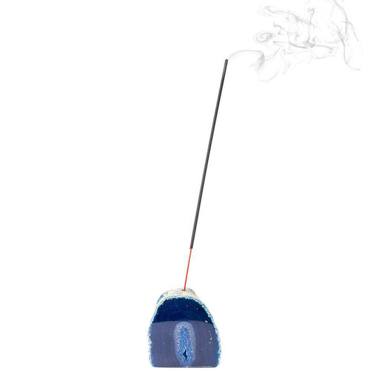 Blue Agate Incense Holder - Crystal Nest