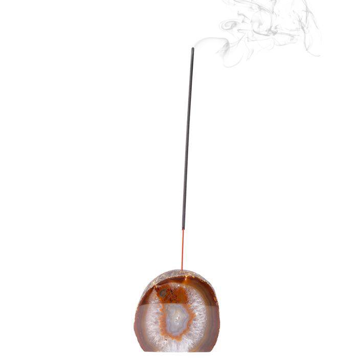 Natural Agate Incense Holder - Crystal Nest