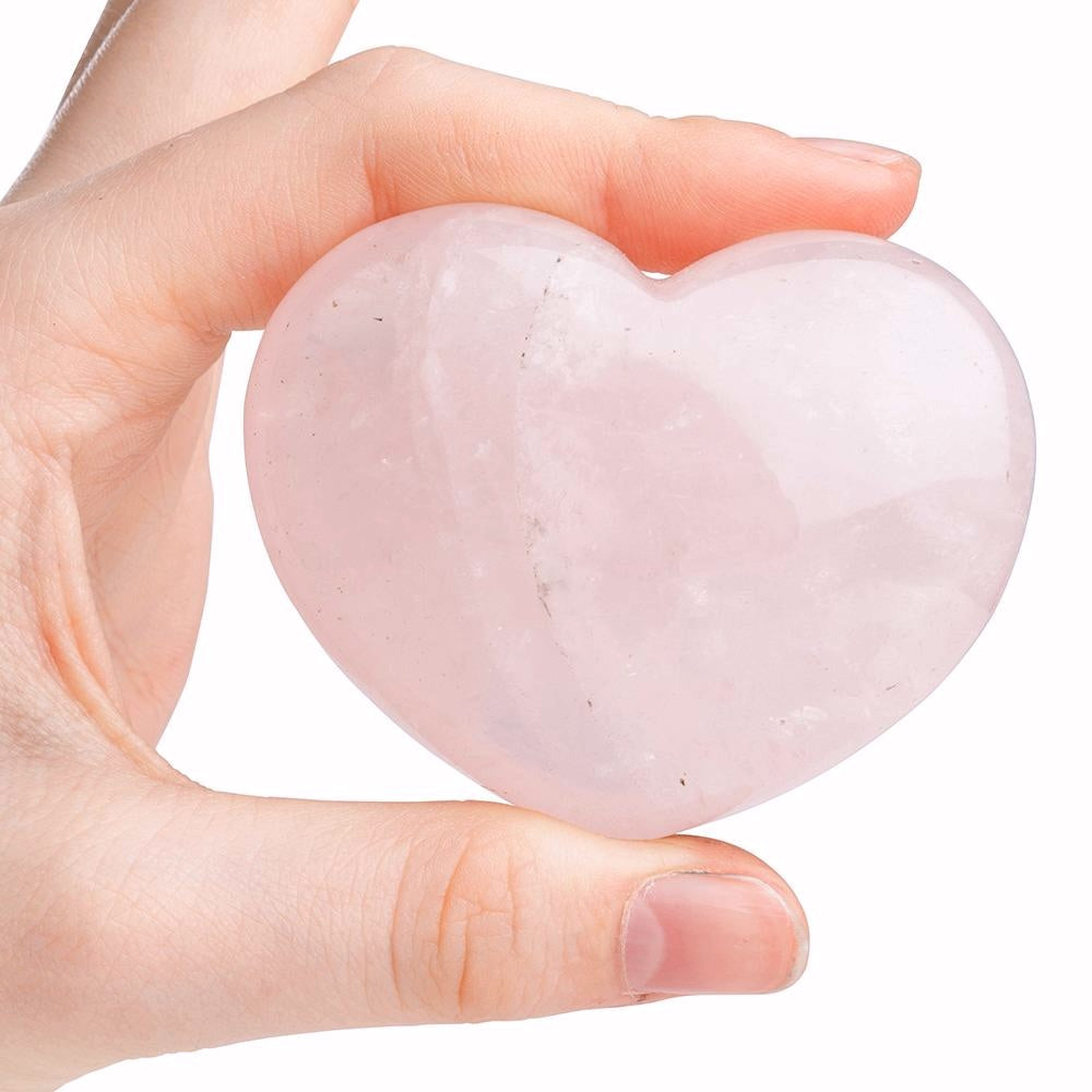 Rose Quartz Puff Heart in Gift Box - Crystal Nest