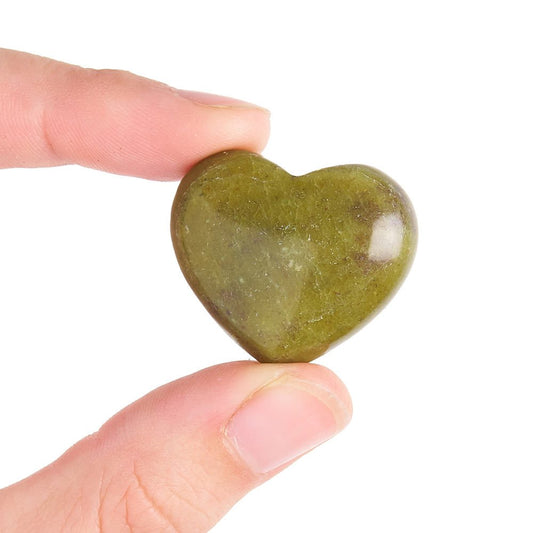 Assorted Mini Crystal Hearts | 10-Piece Gemstone Heart Set - Crystal Nest