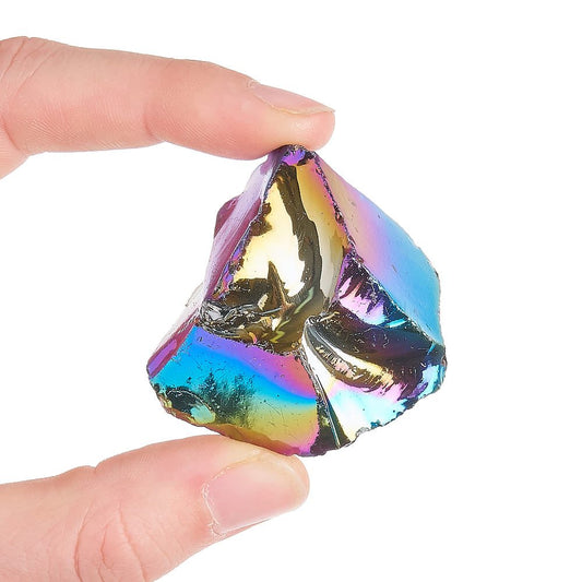 Aura Obsidian Chunks | Iridescent Protection & Energy Crystals - Crystal Nest