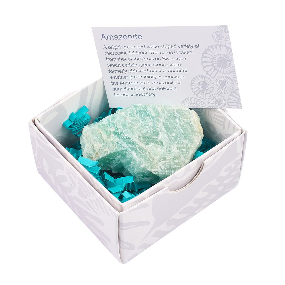 Rough Amazonite Crystal in Gift Box - Crystal Nest