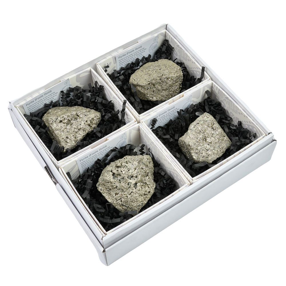 Pyrite Chispa Rough – Gift Boxed with ID Card - Crystal Nest