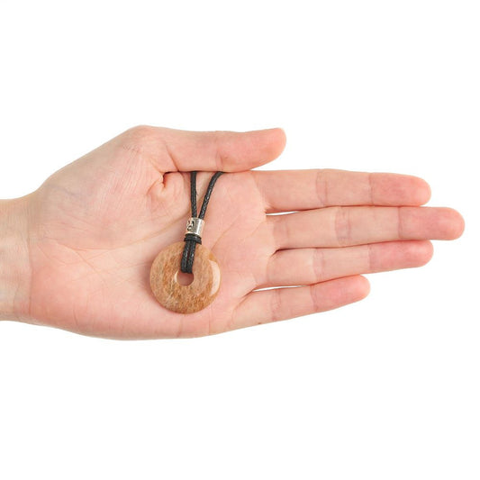 Cancer Moonstone Power Ring Pendant – Zodiac Birthstone Necklace - Crystal Nest