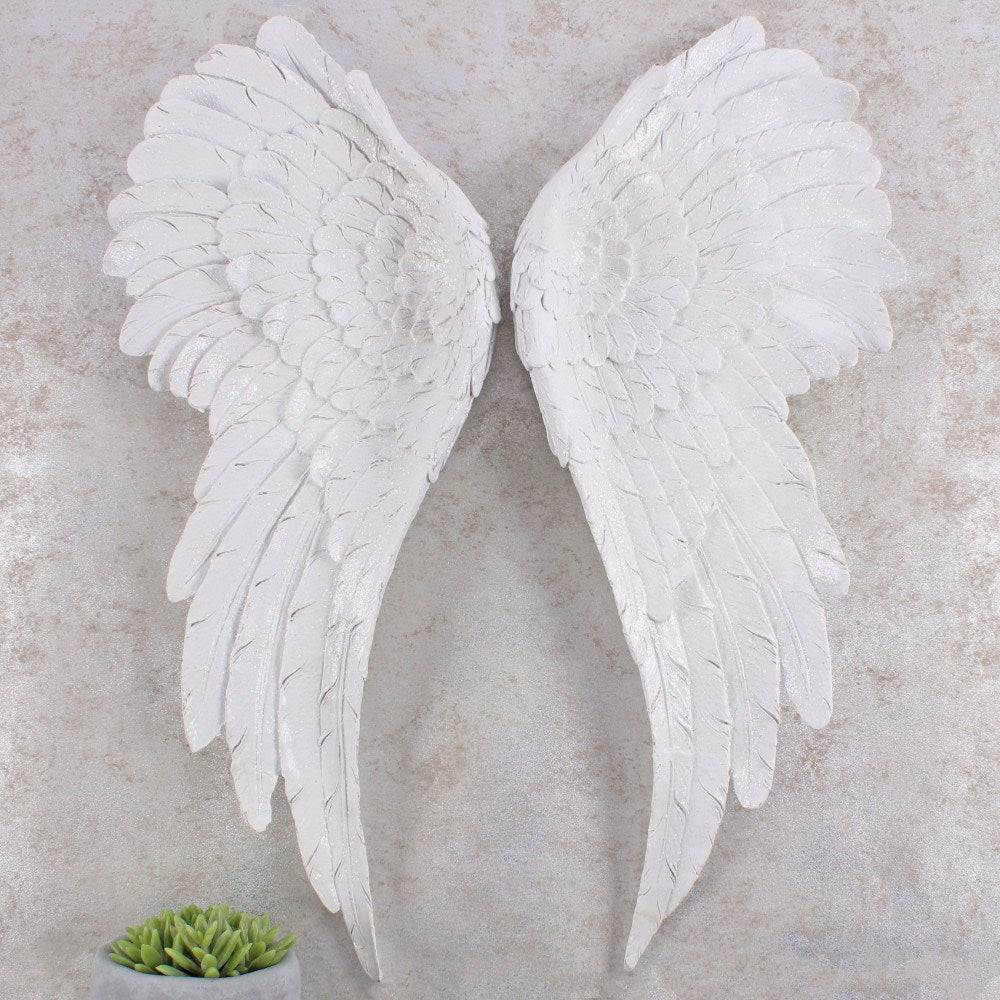 Pair of Large Glitter Angel Wings - Crystal Nest