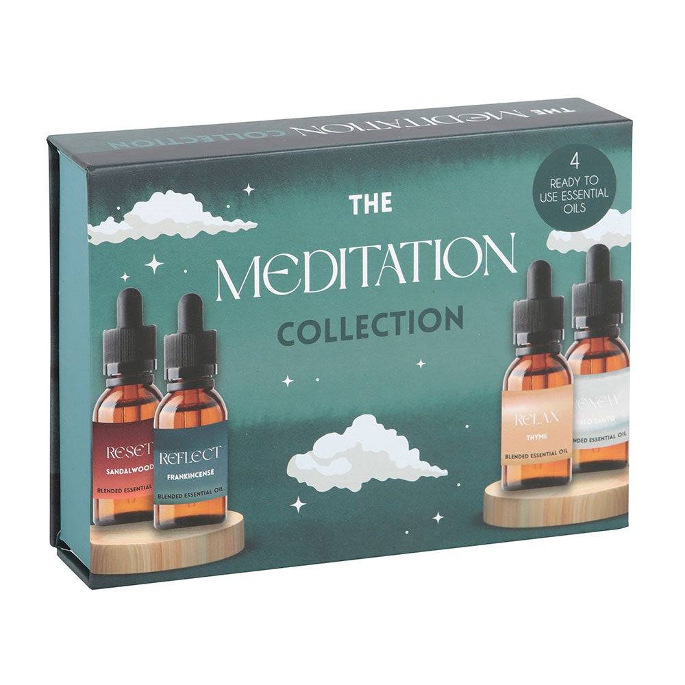 The Meditation Collection Blended Essential Oil Set - Crystal Nest
