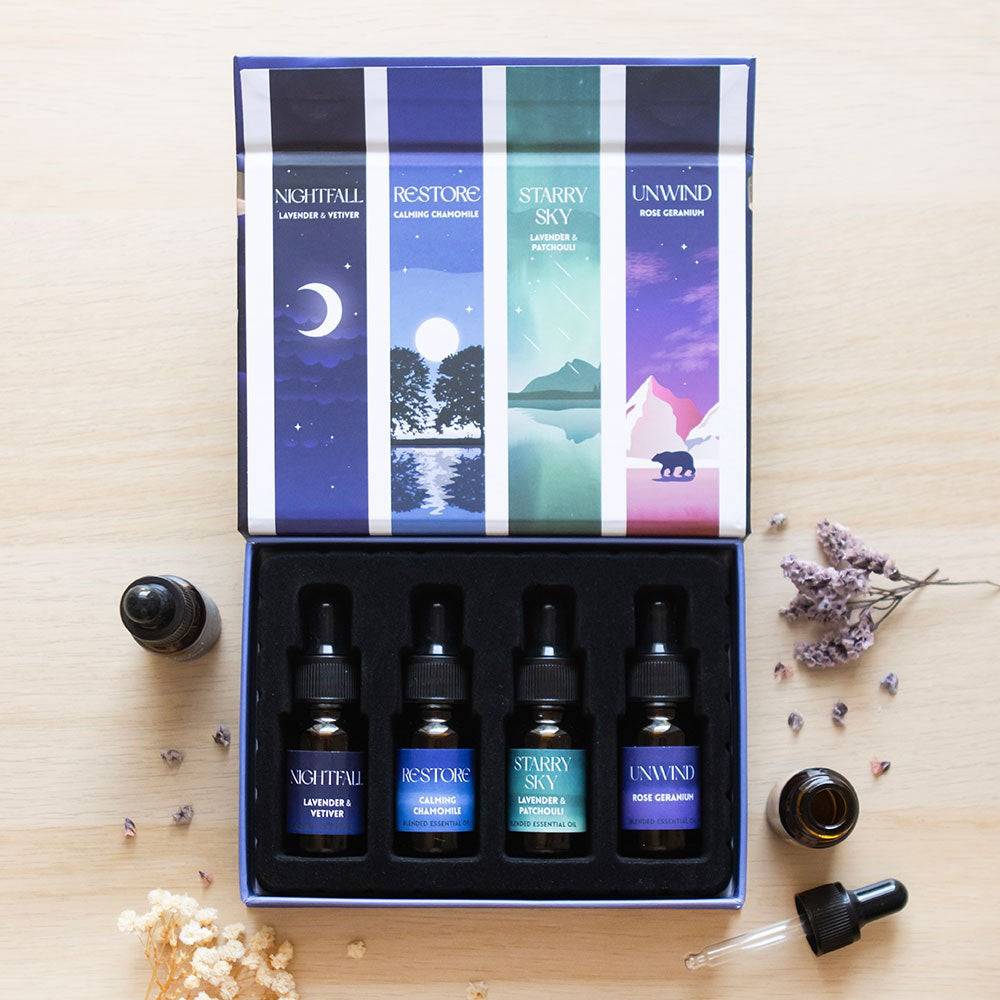 The Sleep Collection Blended Essential Oil Set - Crystal Nest