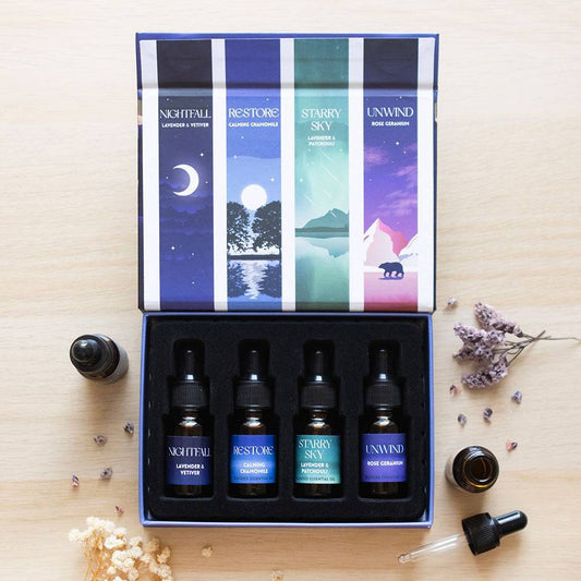 The Sleep Collection Blended Essential Oil Set - Crystal Nest