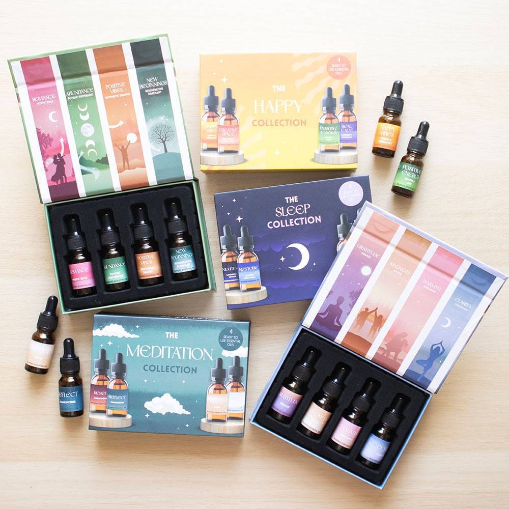 The Mindfulness Collection Blended Essential Oil Set - Crystal Nest