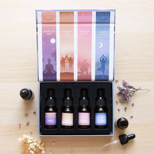 The Mindfulness Collection Blended Essential Oil Set - Crystal Nest