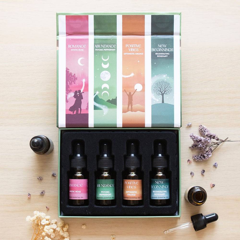 The Manifestation Collection Blended Essential Oil Set - Crystal Nest