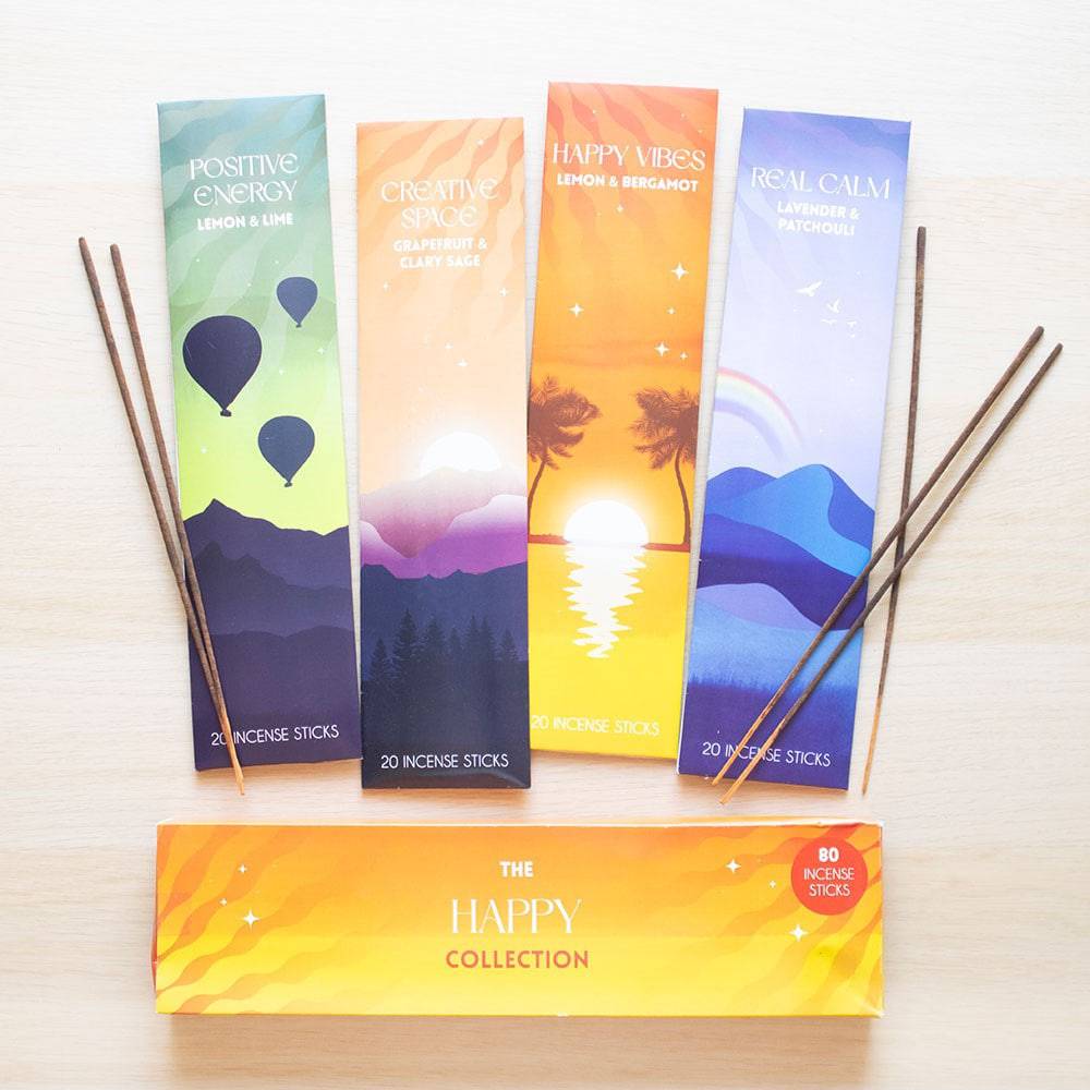 The Happy Collection Incense Stick Set - Crystal Nest