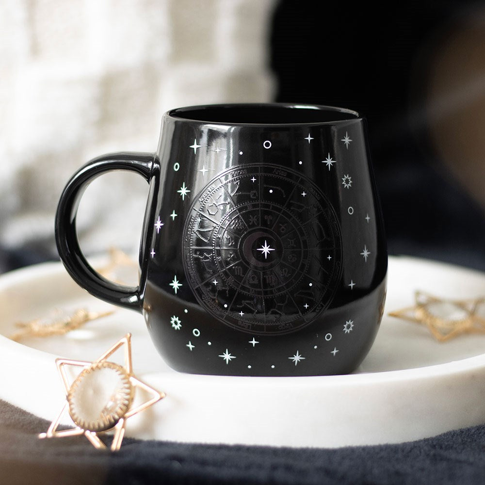 Astrology Wheel Heat Changing Mug - Crystal Nest