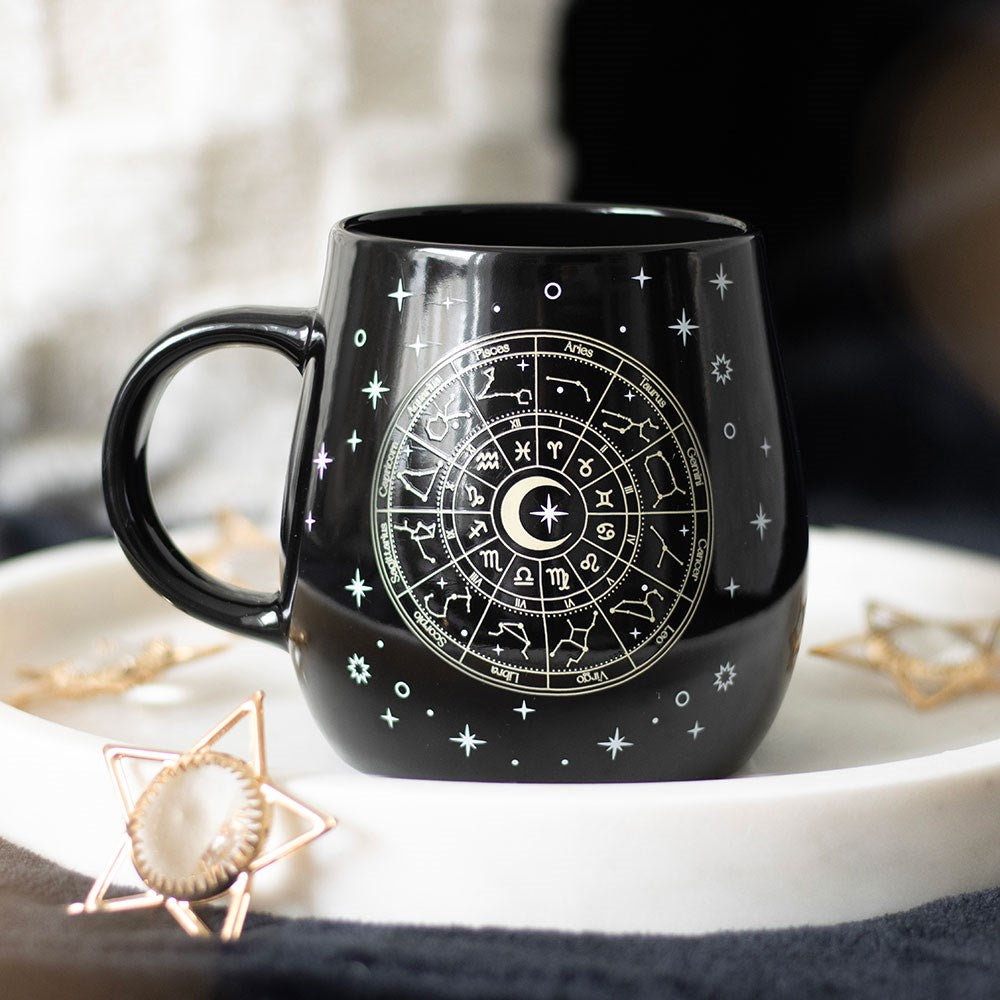 Astrology Wheel Heat Changing Mug - Crystal Nest