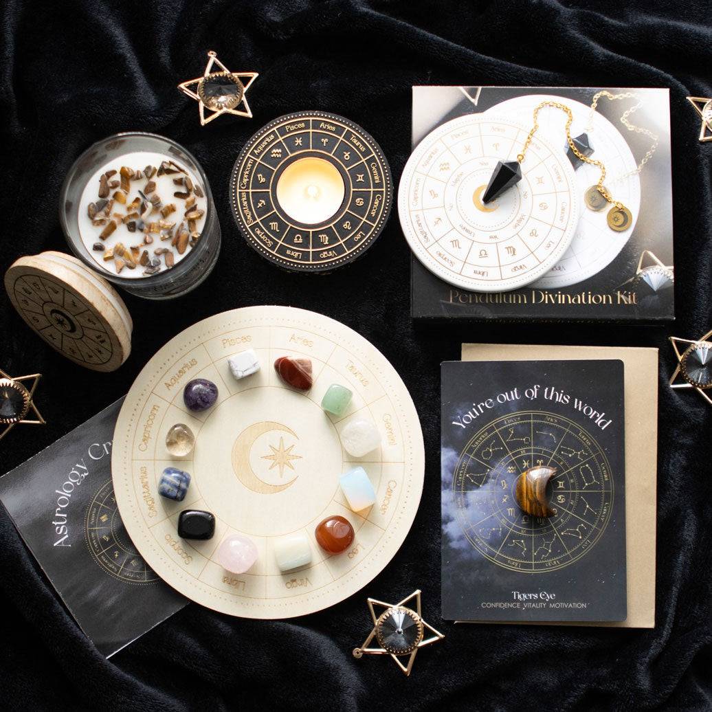 Astrology Wheel Pendulum Divination Kit - Crystal Nest