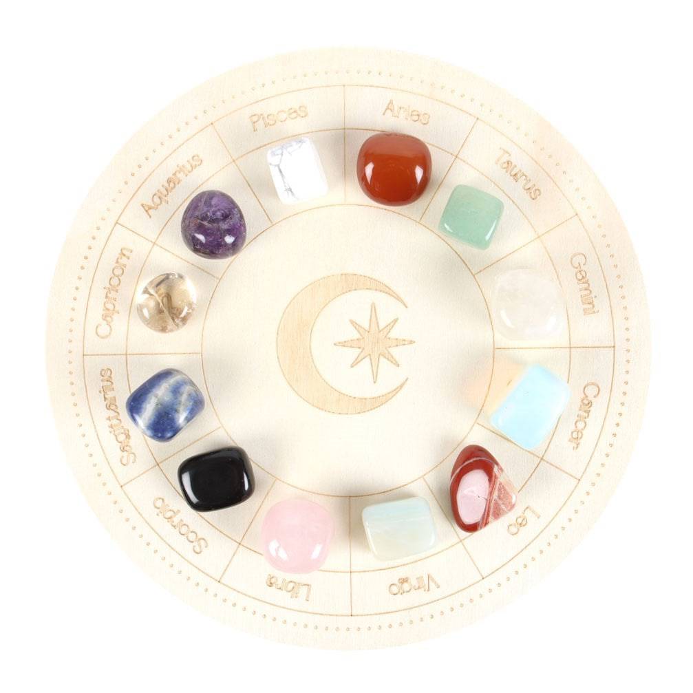 Astrology Wheel - Crystal Grid Set - Crystal Nest