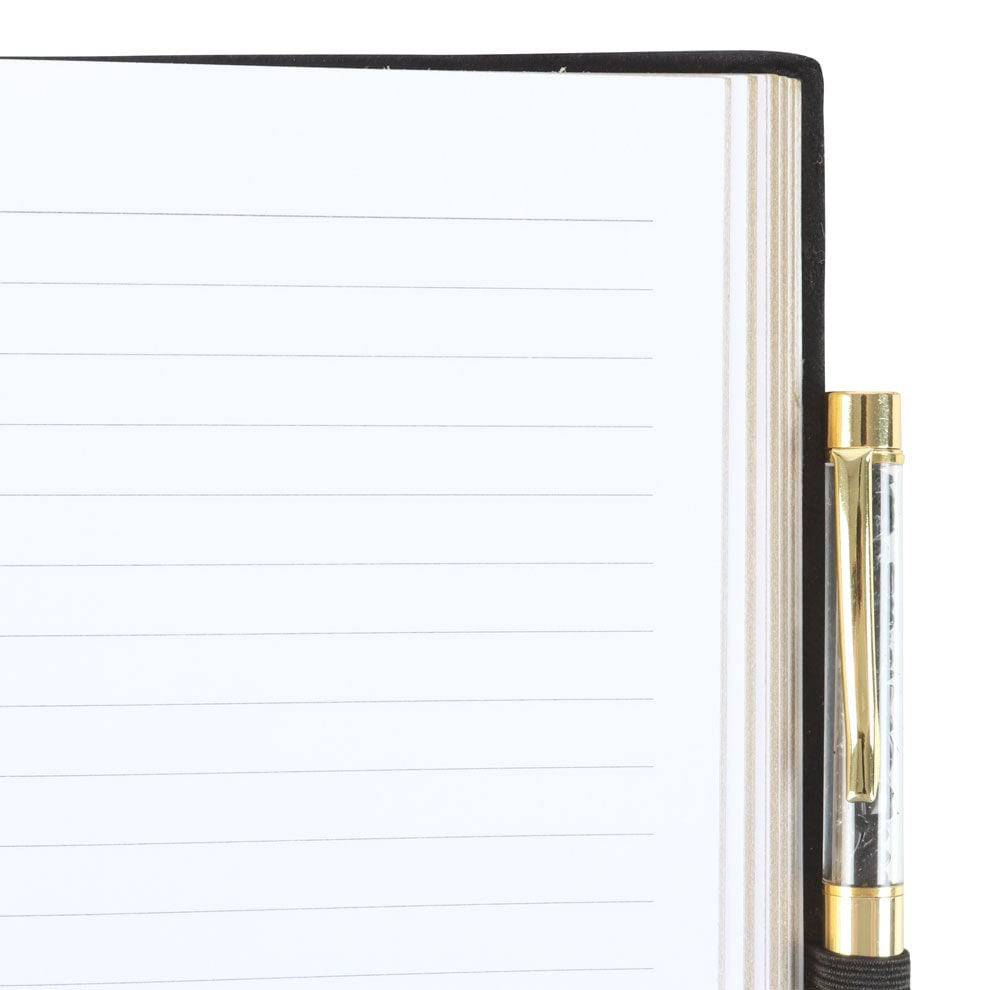 Astrology Wheel Journal with Black Obsidian Pen - Crystal Nest