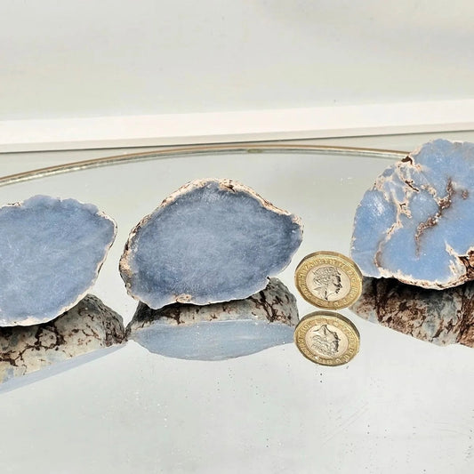 Angelite Cut Nodule Crystal Pairs | 250–350g - Crystal Nest