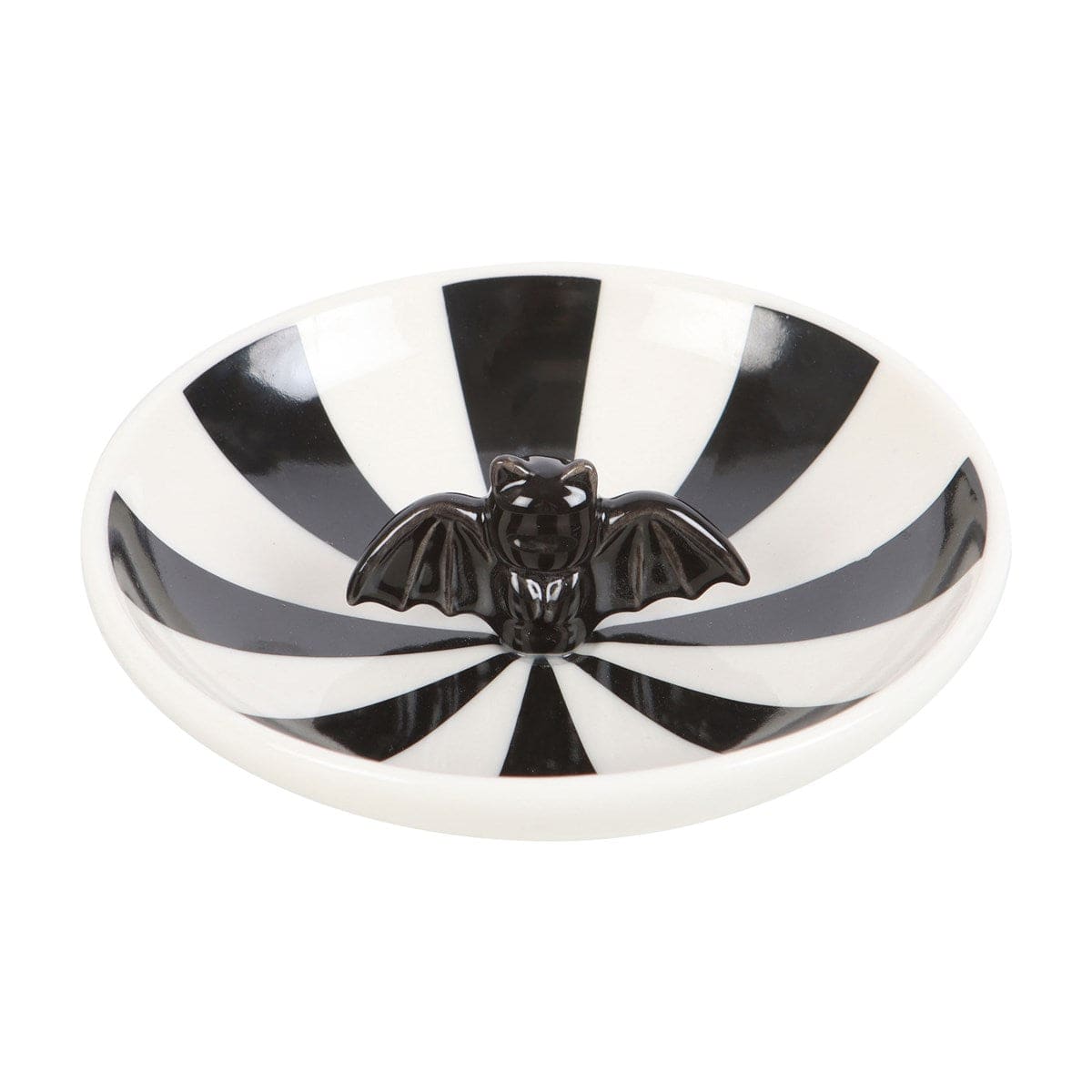 Round Striped Bat Trinket Dish - Crystal Nest