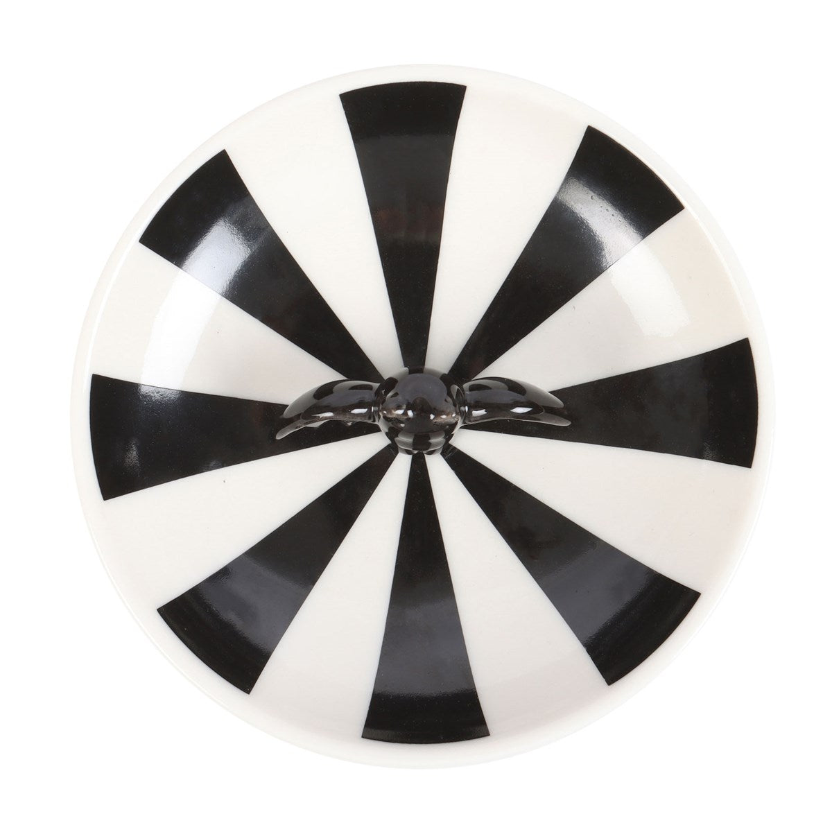 Round Striped Bat Trinket Dish - Crystal Nest