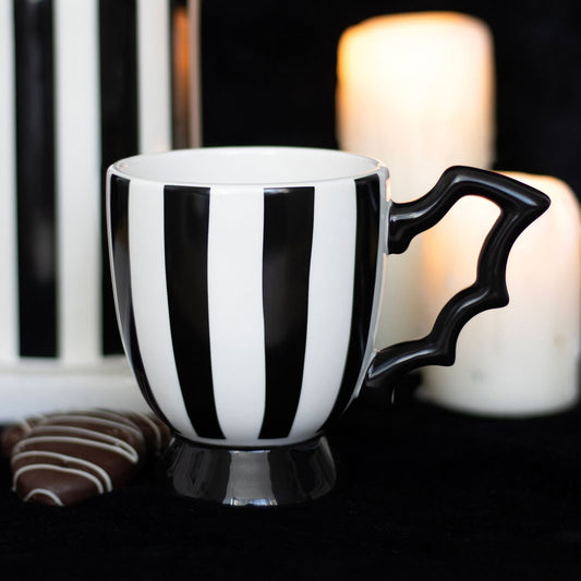 Striped Bat Wing Teacup - Crystal Nest