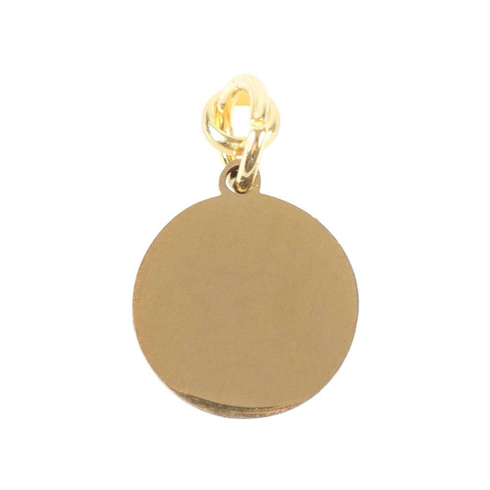 Gemini Gold Tone Zodiac Sign Charm - Crystal Nest