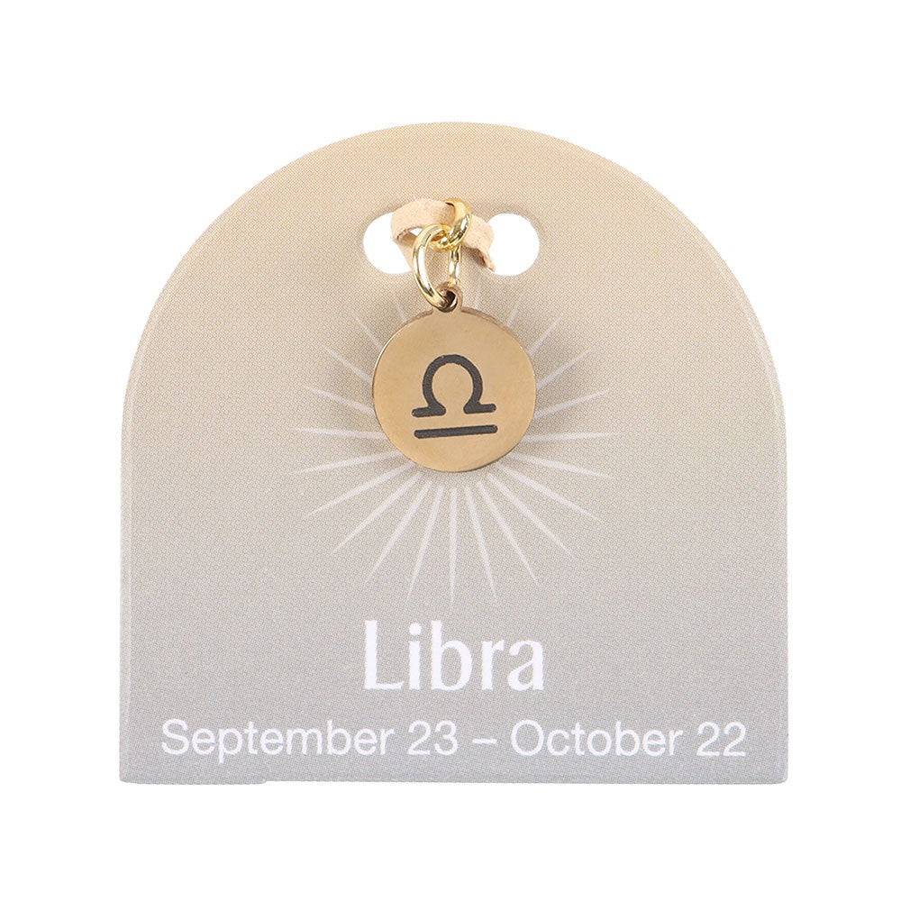 Libra Gold Zodiac Sign Charm - Crystal Nest