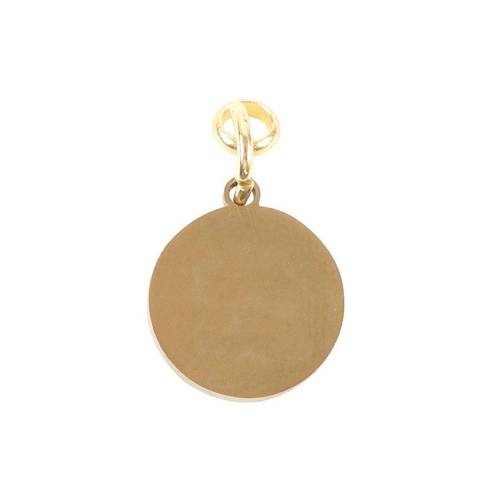 Aquarius Gold Tone Zodiac Sign Charm - Crystal Nest