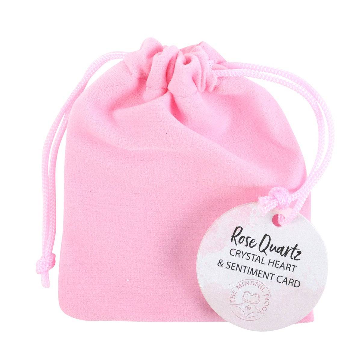 I Love You - Rose Quartz Crystal Heart - A Token of Love and Positivity - Crystal Nest