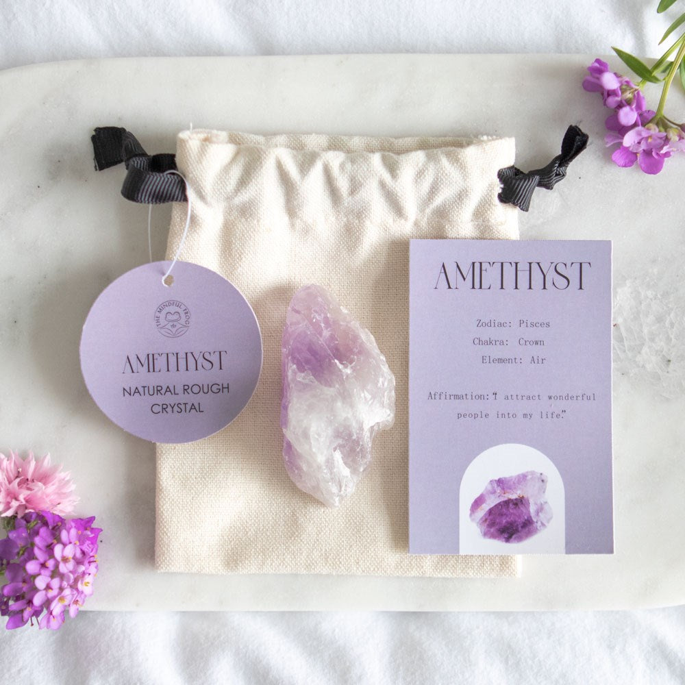 Amethyst Rough Healing Crystal - Tranquility and Positive Energy - Crystal Nest