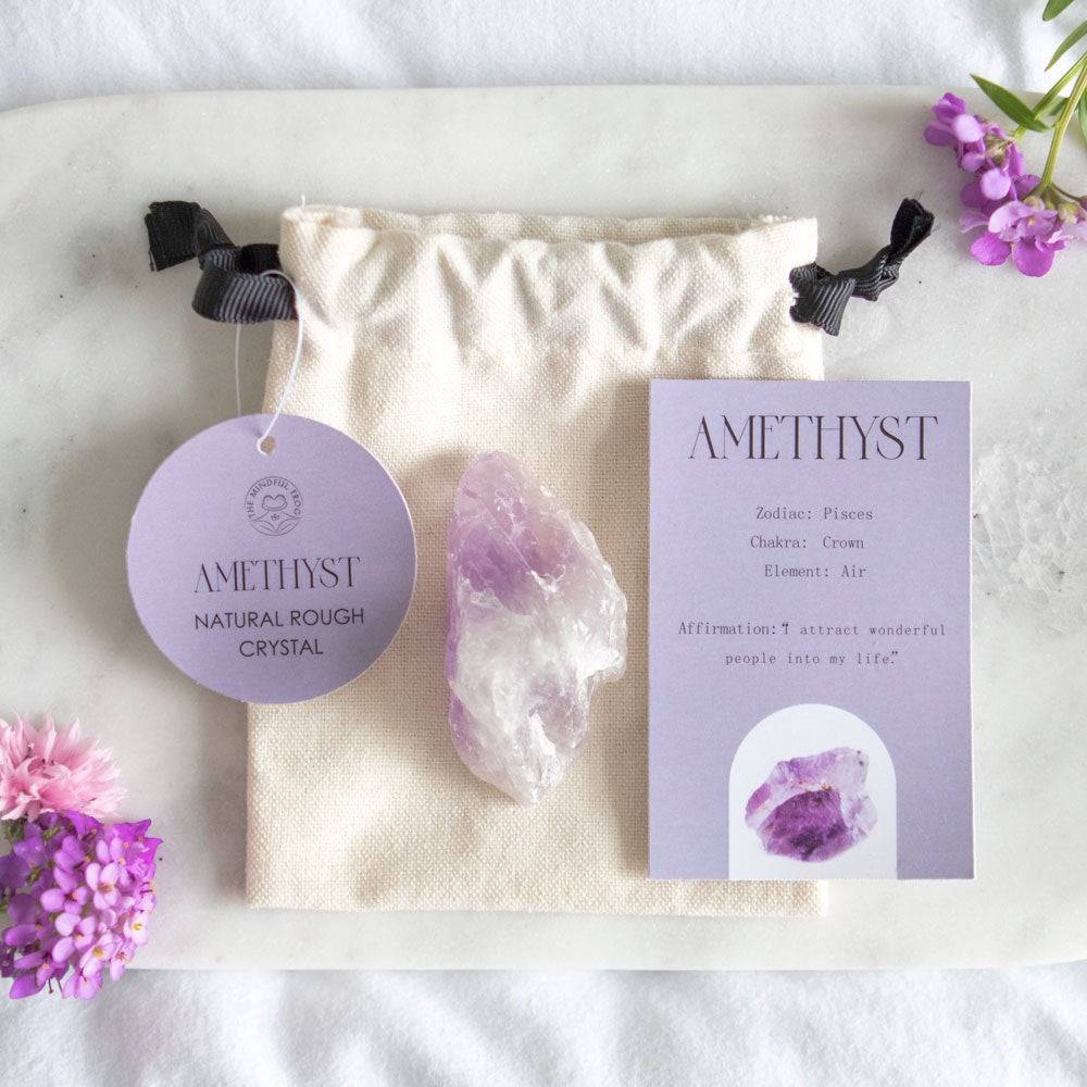 Amethyst Rough Healing Crystal - Tranquility and Positive Energy - Crystal Nest